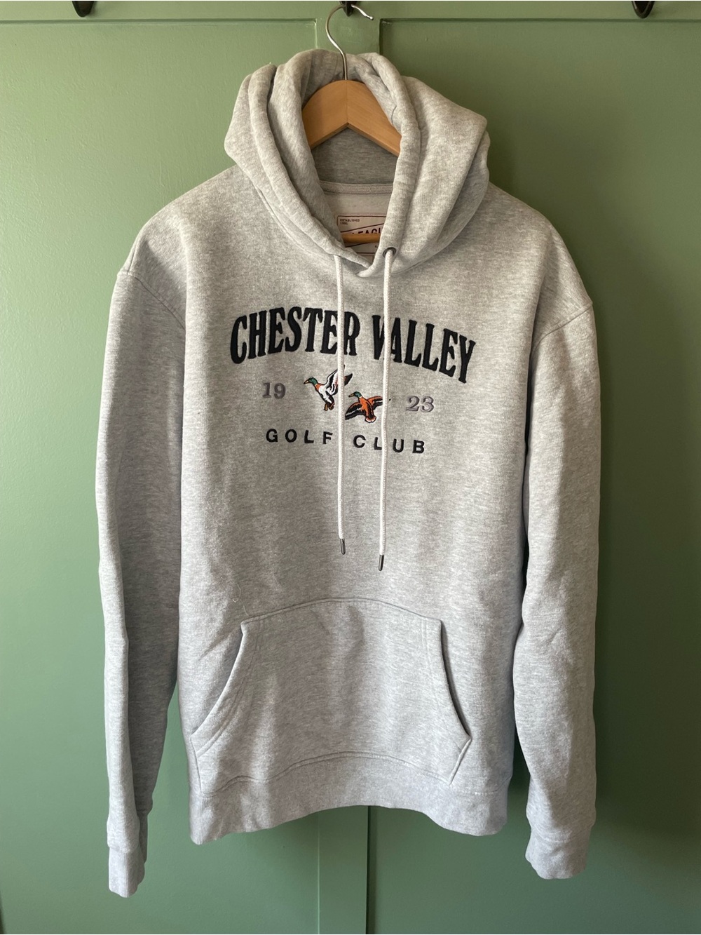 Chester Valley Golf Club Gray Hooded Sweatshirt - Pullover Hoodie